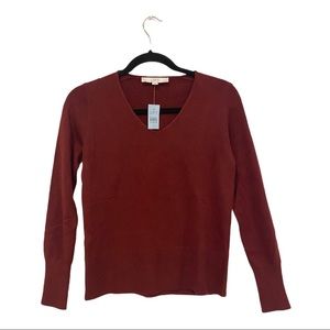 LOFT sweater maroon/ burgundy